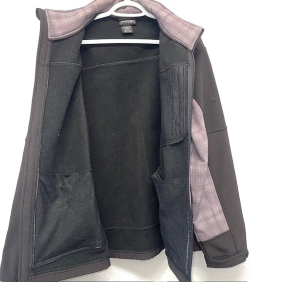 SNOZU Jacket Mens XL Black Gray PERFORMANCE Fleece Full Zip Outdoor Top - Picture 5 of 8